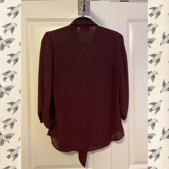NY & Co Tie Neck Blouse - Picture 2 of 2